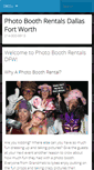 Mobile Screenshot of photoboothrentalsdfw.com