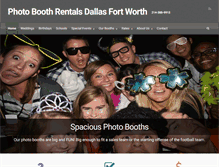 Tablet Screenshot of photoboothrentalsdfw.com